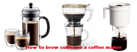 How to brew coffee in a coffee maker