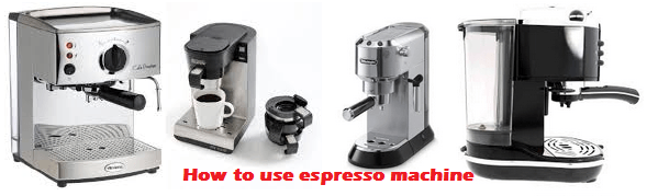 How to use espresso machine